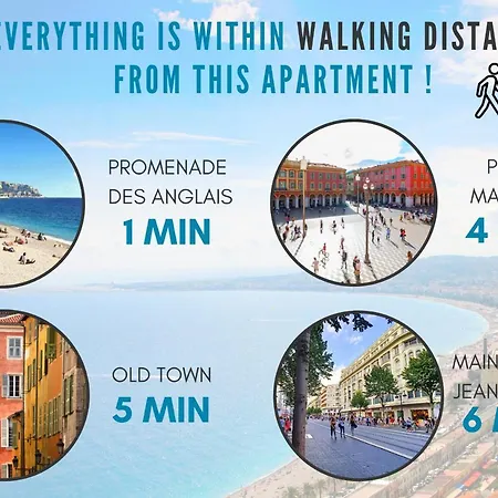 Nestor&jeeves - 1er Design - Hyper Center - Very Close Sea And Pedestrian Zone 아파트 *